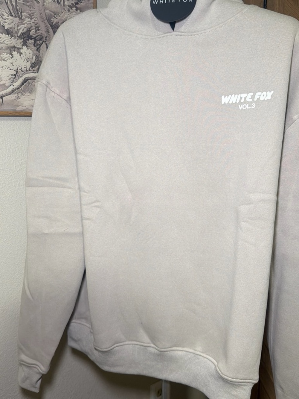 White fox in the color moon women’s Hoodie Sweatshirt -
